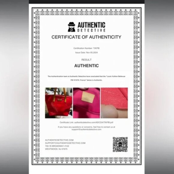 EUC Authenticated Louis Vuitton Monogram Vernis Bellevue PM - Picture 15 of 15